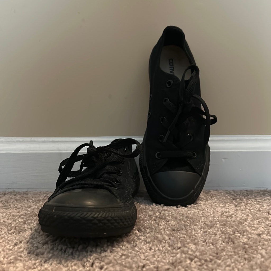 All Black Converse